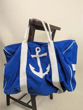 1970's/80's plastimo cotton anchor duffle bag